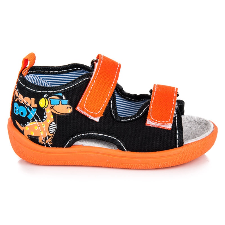 American Club Kapcie Z Otwartym Noskiem czarne