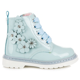 Trzewiki Na Suwak American Club niebieskie