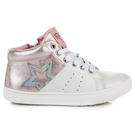 Trampki na suwak american club białe