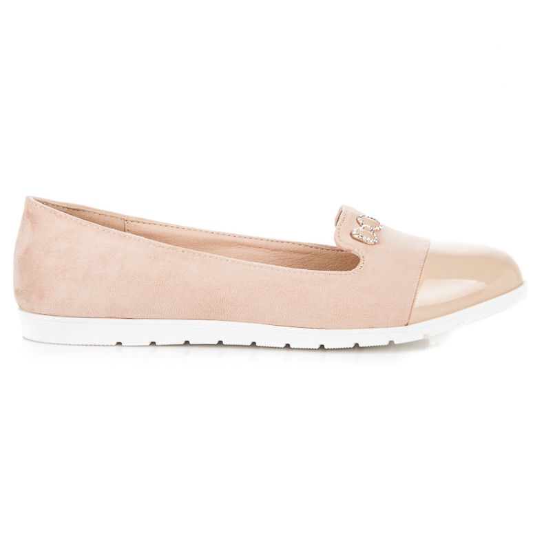 Baleriny damskie vices brązowe