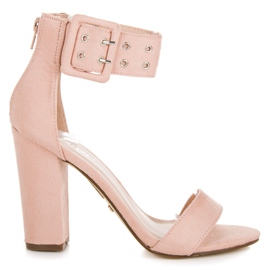 Seastar Rockowe sandały na suwak różowe