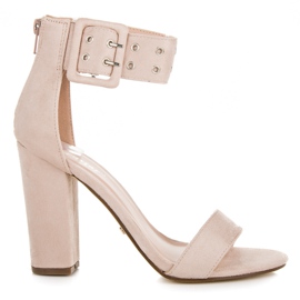 Seastar Rockowe sandały na suwak brązowe