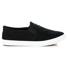 Seastar Czarne trampki slip on