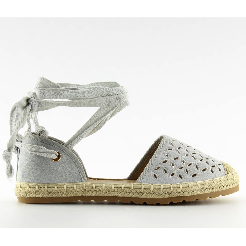 Espadryle damskie szare JH65P grey