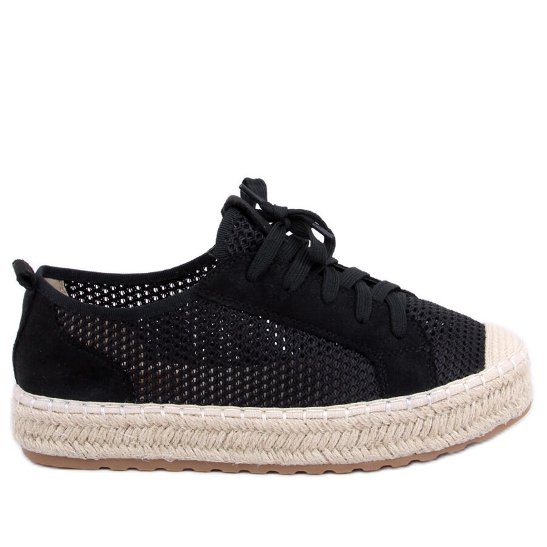 BM Trampki espadryle czarne BB06P Black