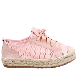 Trampki espadryle różowe BB06P Pink