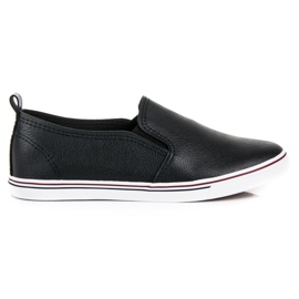 Tenisówki slip on czarne