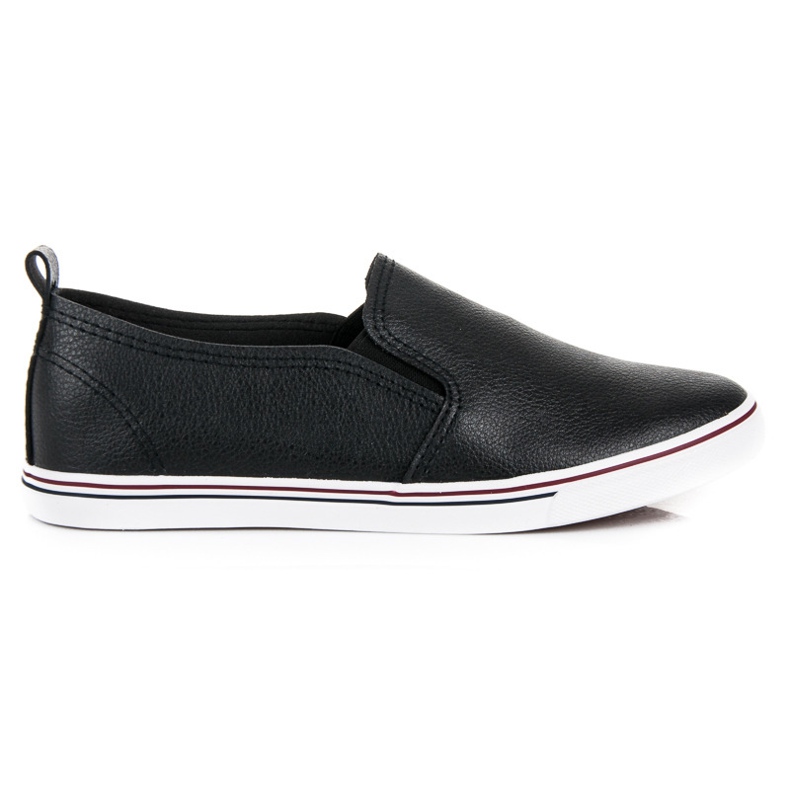 Tenisówki slip on czarne