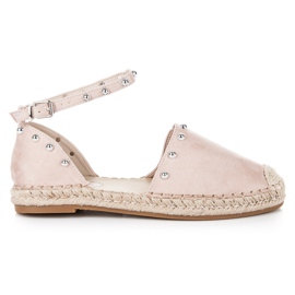 Seastar Sandały płaskie espadryle brązowe