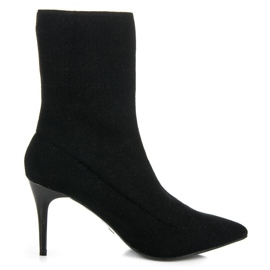 Seastar Wsuwane Botki Na Wiosnę czarne