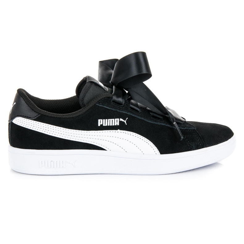 Puma Smash V2 Ribbon Jr czarne
