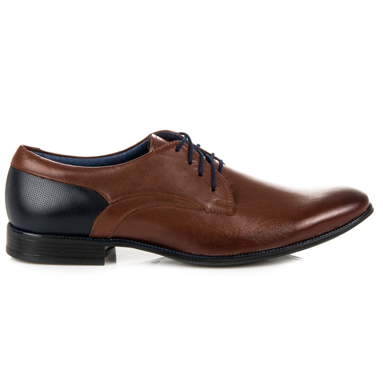 Skórzane Półbuty Casual LUCCA brązowe