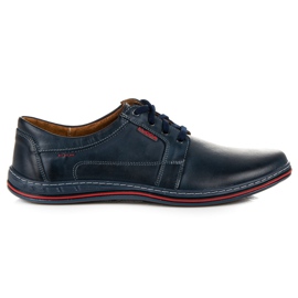 Wiązane Półbuty Casual Lucca niebieskie