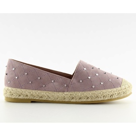 Espadryle z ćwiekami fioletowe 5481 Purple