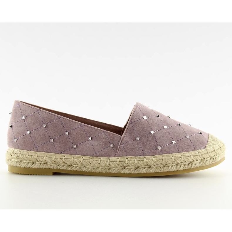 Espadryle z ćwiekami fioletowe 5481 Purple