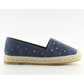 Espadryle z ćwiekami granatowe 5481 blue
