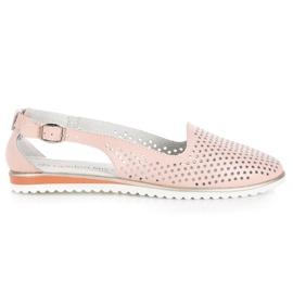 Ażurowe sandały vinceza różowe