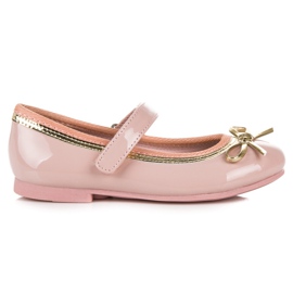 American Club Baleriny zapinane na rzep american różowe