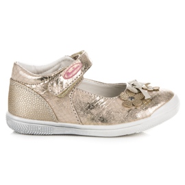 American Club Złote buciki na wiosnę american złoty