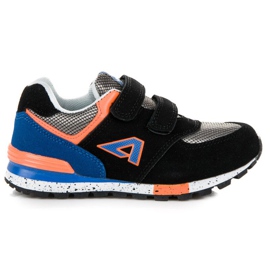 American Club Trampki Na Rzepy American czarne