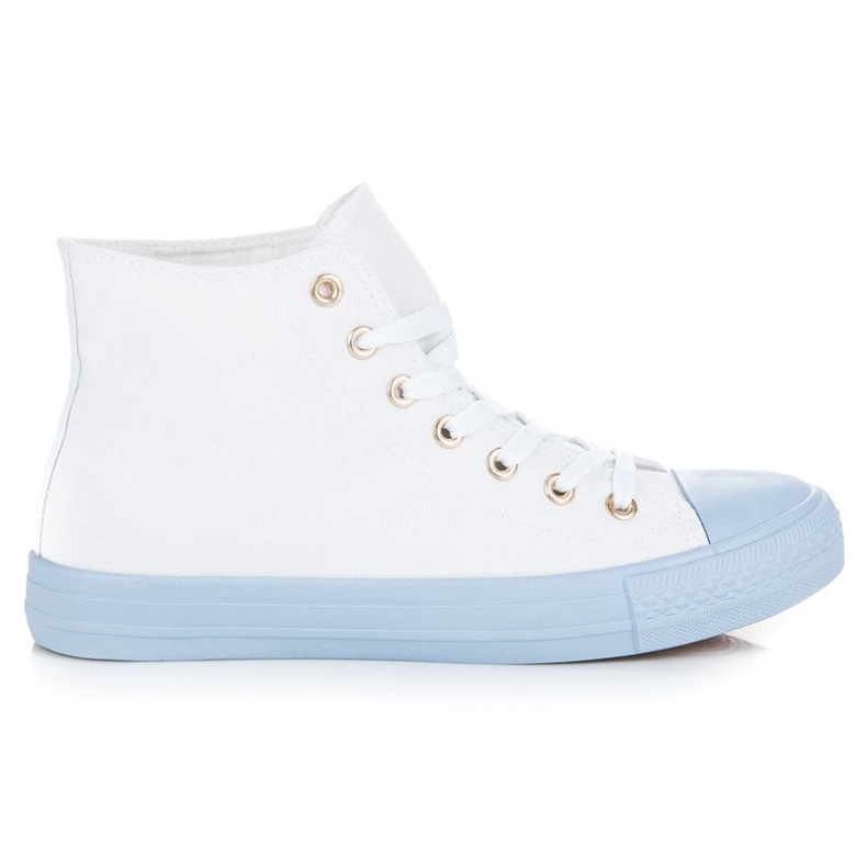 Coura Trampki nad kostkę białe