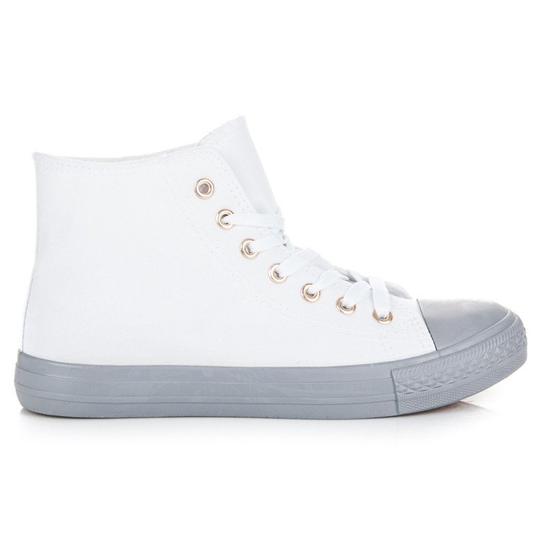 Coura Trampki nad kostkę białe