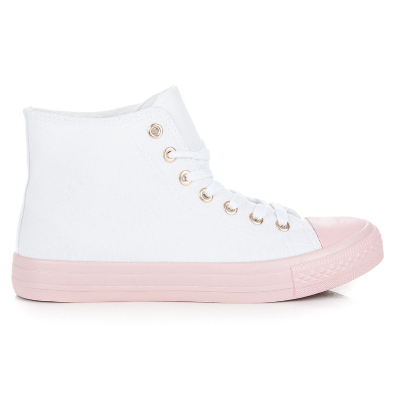 Coura Trampki nad kostkę białe