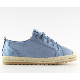 Trampki espadryle niebieskie BB02P L.BLUE