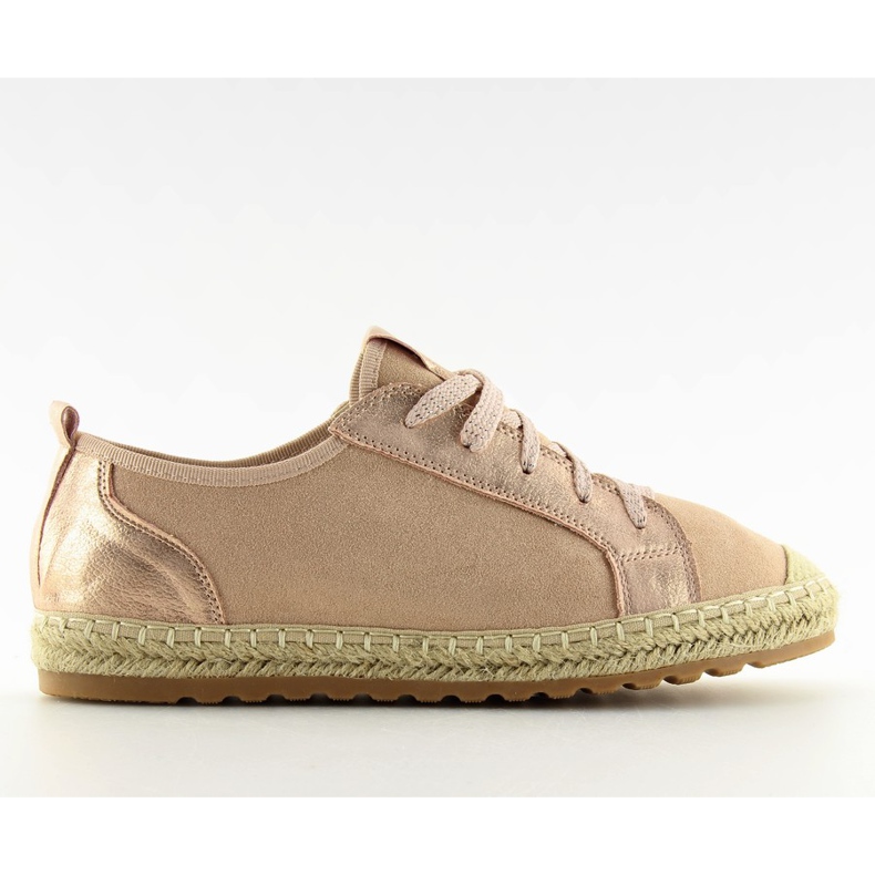Trampki espadryle różowe BB02P Champagne