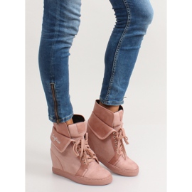 Sneakersy zamszowe B12-22 Pink - ii gat różowe