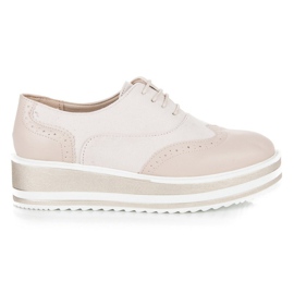 Fgm Paris Wiązane półbuty na platformie brązowe