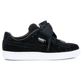 Puma Suede Heart Valentine Jr czarne
