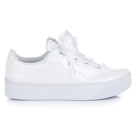 Puma Vikky Platform Ribbon P białe