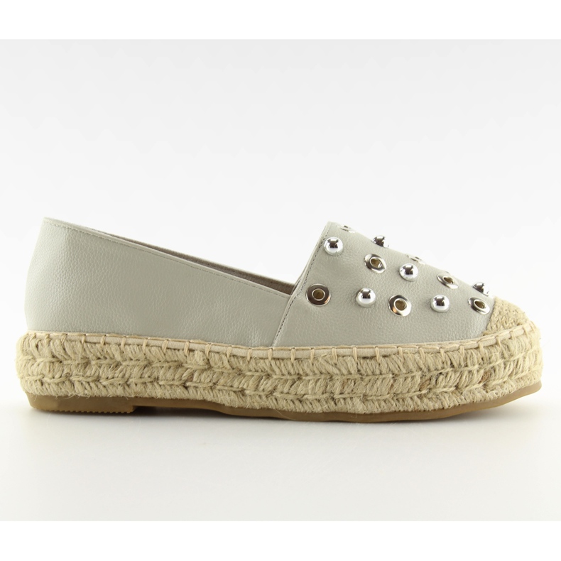 Espadryle damskie szare 7680 Grey