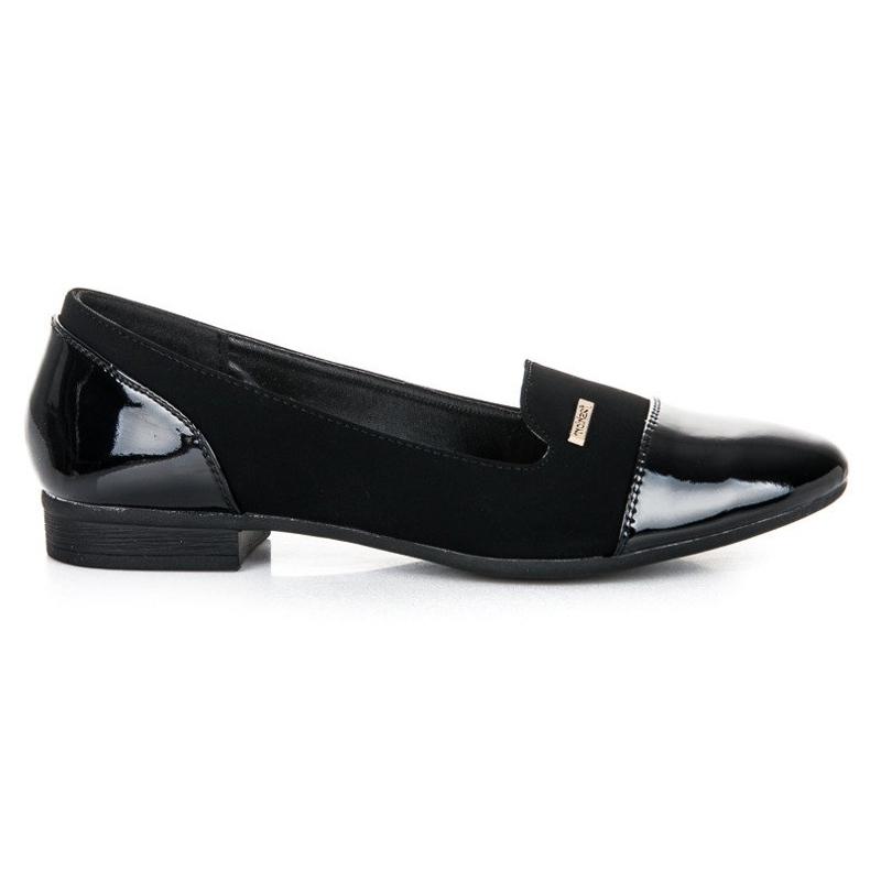 Czarne lordsy na obcasie