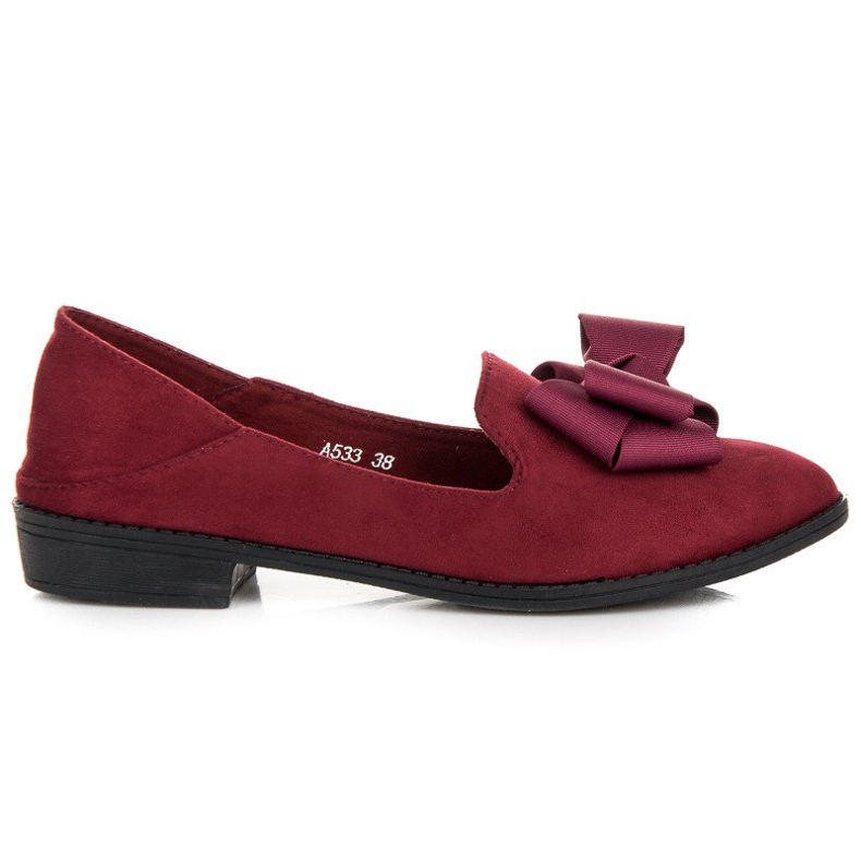 Ch. Creation Półbuty Z Kokardą czerwone