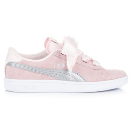 Puma smash V2 ribbon jr różowe