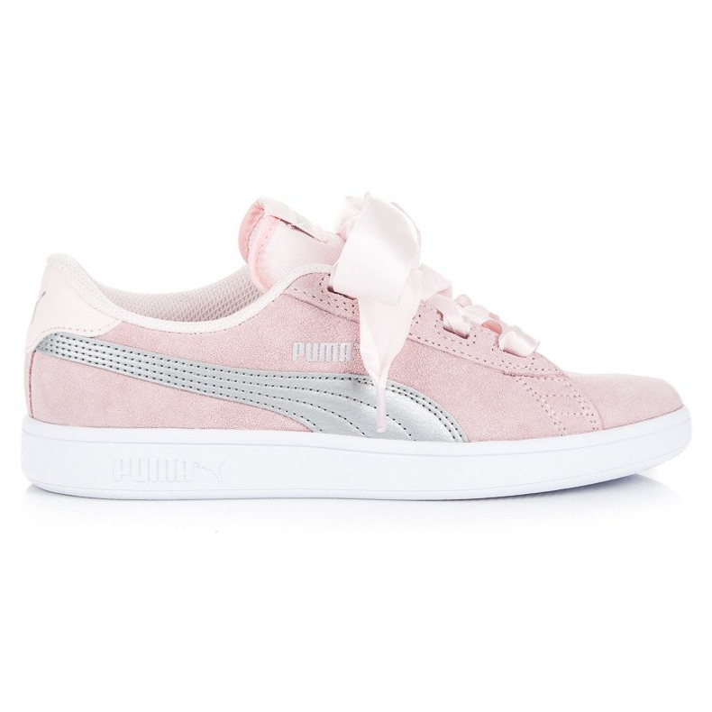 Puma smash V2 ribbon jr różowe