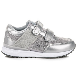 American Club Trampki Na Rzepy American szare