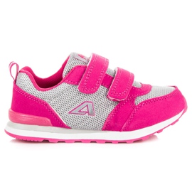 American Club Różowe Obuwie Na Rzep American