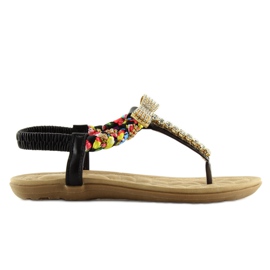 Sandałki japonki czarne D567 black