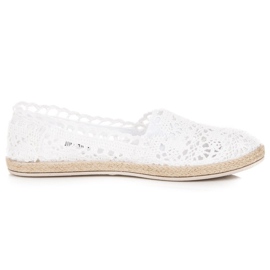 Seastar Białe Koronkowe Espadryle
