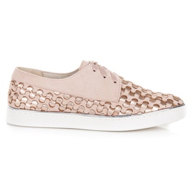 Kylie Sportowe Półbuty różowe