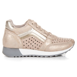 Kylie Modne Trampki Na Platformie żółte