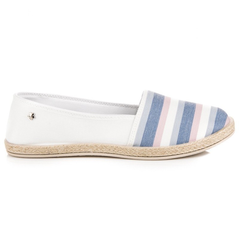 Espadryle slip on vices białe