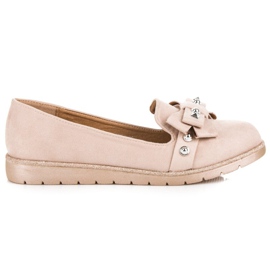 Marquiz Zamszowe Lordsy Z Kokardą brązowe