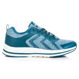 Ax Boxing Wiązane Buty Sportowe niebieskie