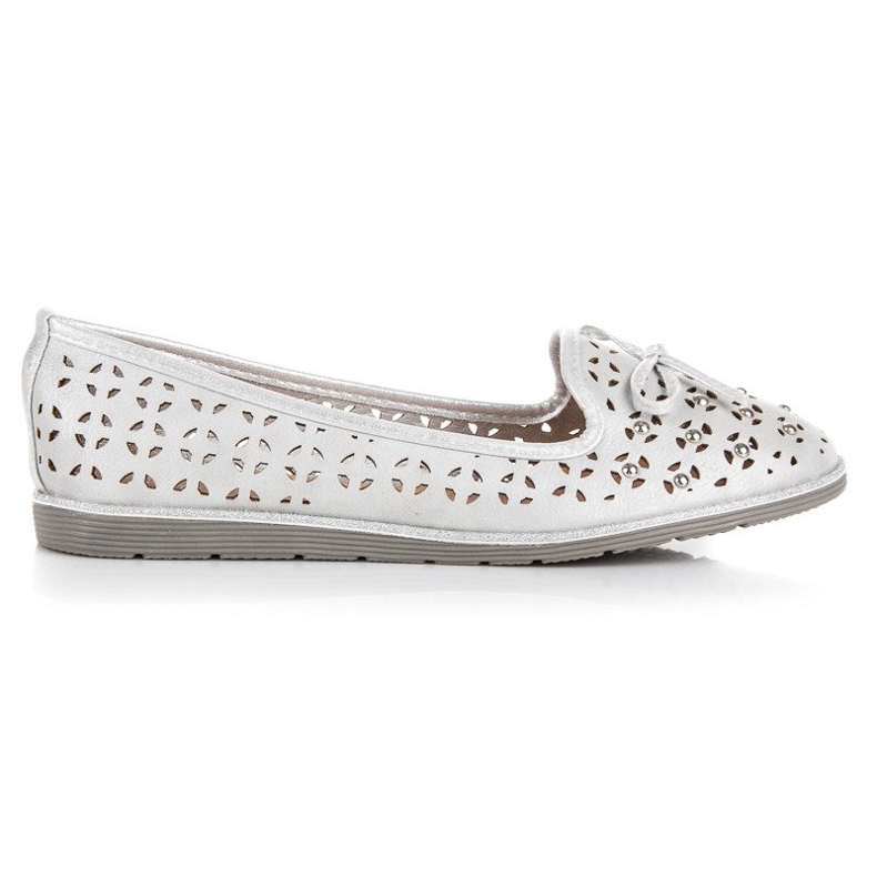 Sergio Todzi Ażurowe mokasyny szare