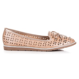 Sergio Todzi Ażurowe mokasyny brązowe