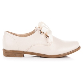 Anesia Paris Półbuty wiązane wstążką czarne brązowe